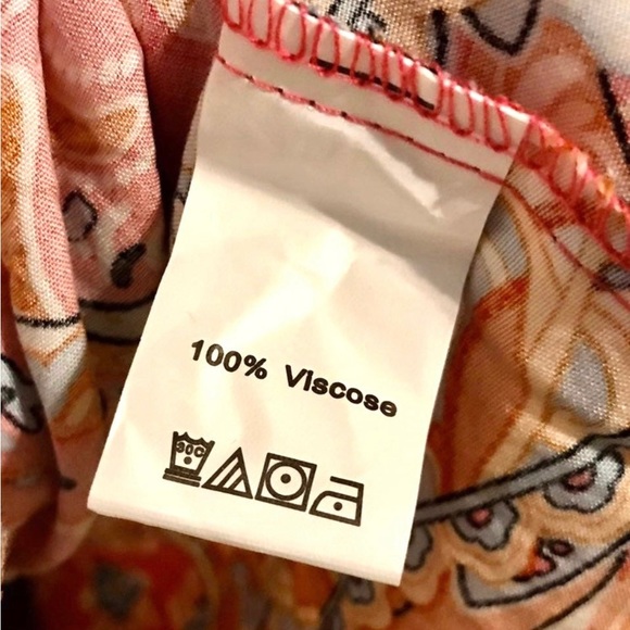 NWT Womens Boho Tribal Scarf Print Dress Large - Picture 5 of 8